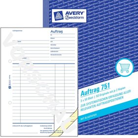 Avery Zweckform® 751 Auftrag, DIN A5,...