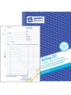 Avery Zweckform® 751 Auftrag, DIN A5, selbstdurchschreibend, 3 x 50 Blatt, weiß, gelb