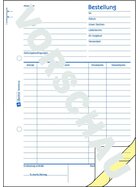Avery Zweckform® 1407 Bestellung, DIN A5, vorgelocht, 3 x 50 Blatt, weiß, gelb