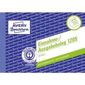 Avery Zweckform® 1205 Einnahme-/Ausgabebeleg, DIN A6...