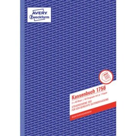 Avery Zweckform® 1756 Kassenbuch, DIN A4, nach...