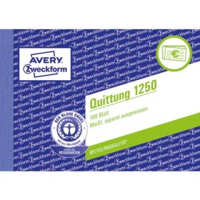 Avery Zweckform® 1250 Quittung MwSt. separat...
