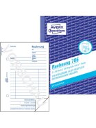 Avery Zweckform® 706 Rechnung, DIN A6, vorgelocht, 2 x 50 Blatt, weiß