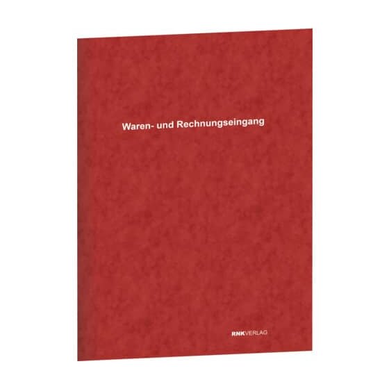 RNK Verlag Waren- und Rechnungseingang Buch, Einteilung nach Gruppen, 60 Seiten, DIN A4
