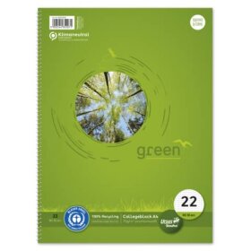 Staufen® green Collegeblock LIN22 - A4, 80 Blatt, 70...