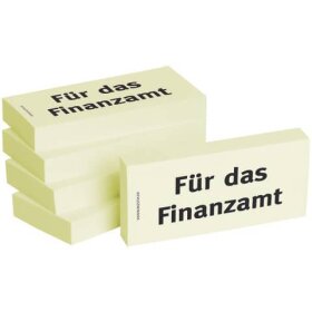 Haftnotizen "Für das Finanzamt " - 75 x 35...