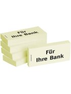 BIZSTIX Haftnotizen "Für Ihre Bank" - 75 x 35 mm, 5x 100 Blatt