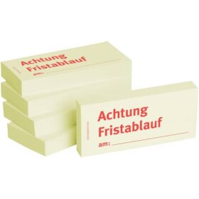 Haftnotizen "Achtung Fristablauf am" - 75 x 35...
