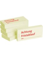 Haftnotizen "Achtung Fristablauf am" - 75 x 35 mm, 5x 100 Blatt