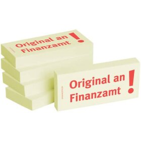 Haftnotizen "Original an Finanzamt" - 75 x 35...