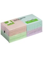 Q-Connect® Haftnotizen Quick Notes - Pastellfarben, 76 x 76 mm