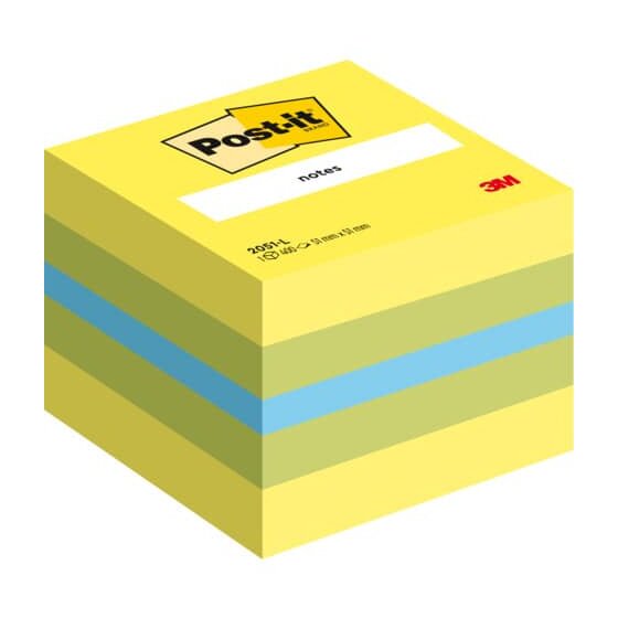 Post-it® Haftnotiz-Würfel Mini - 51 x 51 mm, limone