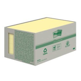 Post-it® Recycling Notes - 126 x 76 mm, pastellgelb,...
