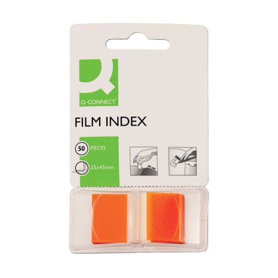 Q-Connect® Index - 25 x 45 mm, orange, 50 Streifen