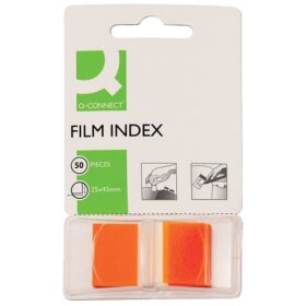 Q-Connect® Index - 25 x 45 mm, orange, 50 Streifen