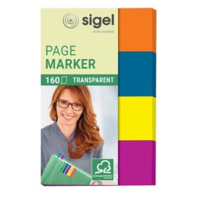 SIGEL Page Marker Film - 20 x 50 mm, sortiert, 4x 40...