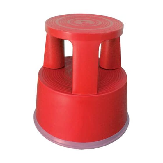 Q-Connect® Rollhocker aus Kunststoff - Gewicht 2,9 kg, rot