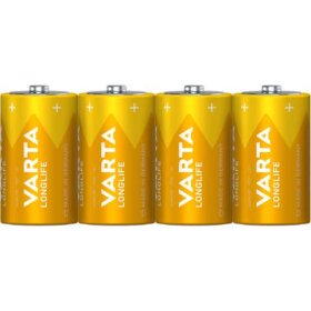 Varta Batterien LONGLIFE - Mono/LR20/D, 1,5 V, 4er Pack