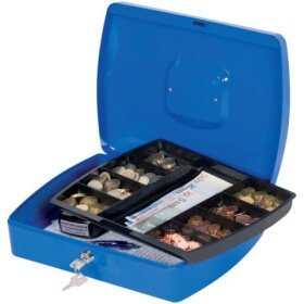 Q-Connect® Geldkassette - 325 x 235 x 85mm, blau