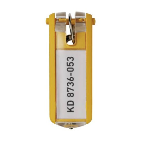 Durable Schlüsselanhänger KEY CLIP - gelb - Beutel mit 6 Stück
