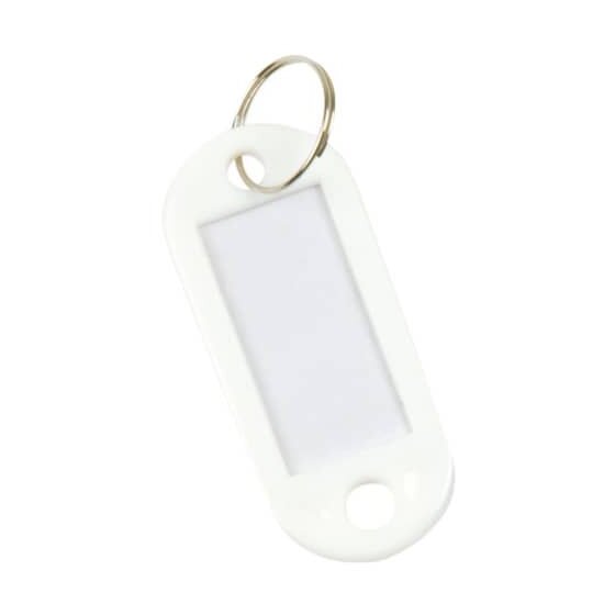 Q-Connect® Schlüsselanhänger - weiß, 10 Stück