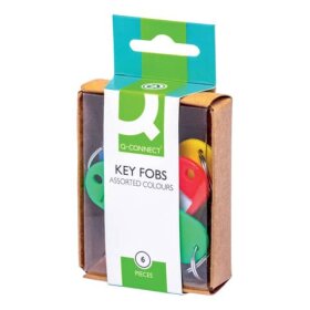 Q-Connect® Schlüsselanhänger - 6 Stück...