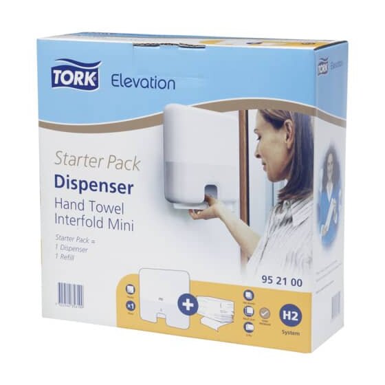 Tork® Elevation Starter Pack Handtuchspender Interfold Mini - weiß