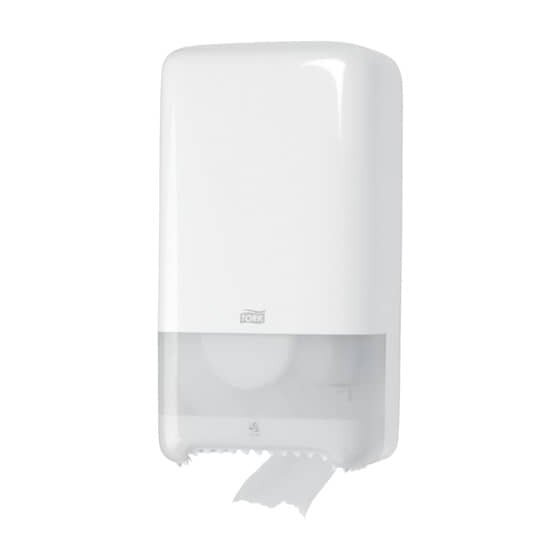Tork® Toilettenpapier-Doppelrollenspender Midi T6 System - weiß