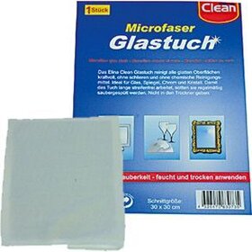 Clean Haushaltshelfer Microfasertuch Glas