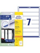 Avery Zweckform® L4760-25 Ordner-Etiketten, 38 x 192 mm, schmale/kurz, 210 Etiketten, weiß