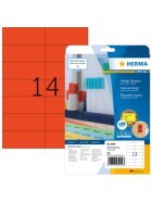 Herma 5059 Etiketten - rot, 105 x 42,3 mm, Papier, matt, 280 Stück, ablösbar