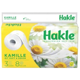 HAKLE Toilettenpapier PLUS mit Kamille - 3-lagig,...