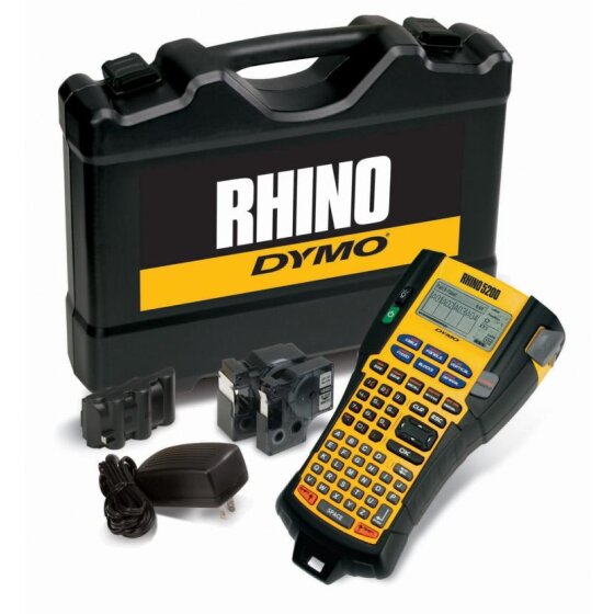 Beschriftungsgerät Rhino? 5200, gelb/schwarz, mit Koffer