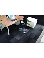 RS office products Rollsafe® Bodenschutzmatte für niederflorige Teppichböden - Form 0, 120 x 90 cm