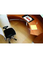 RS office products Rollsafe® Bodenschutzmatte für glatte/ harte Böden - Form 0, 150 x 120 cm