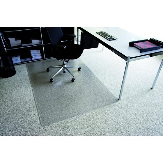 RS office products Rollt & Schützt® Bodenschutzmatte für mittelflorige Teppichböden - Form 0, 180 x 120 cm
