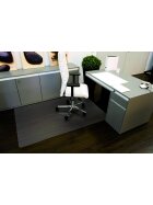 RS office products Rollt & Schützt® Bodenschutzmatte für glatte/ harte Böden - Form 0, 180 x 120 cm