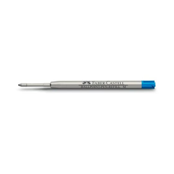 Faber-Castell Kugelschreibermine - M, blau, dokumentenecht, Großraummine