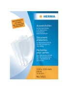 Herma 5022 Ausweishüllen - 110x155 mm für Format DIN A6, Sparbücher, geprägt, dokumentenecht