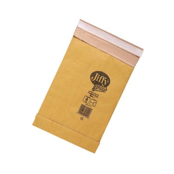 Jiffy® Papierpolstertasche Größe 1 - 180 x 280mm, braun