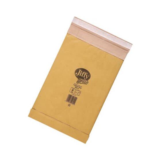 Jiffy® Papierpolstertasche Größe 3 - 210 x 343mm, braun