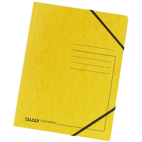 Falken Eckspanner A4 Colorspan - intensiv gelb, Karton 355 g/qm