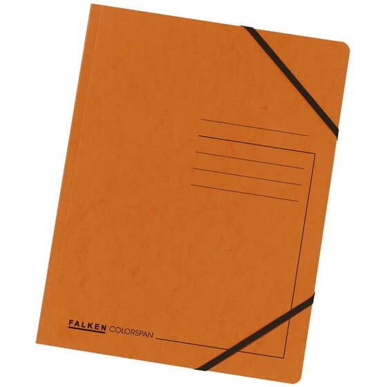 Falken Eckspanner A4 Colorspan - intensiv orange, Karton 355 g/qm