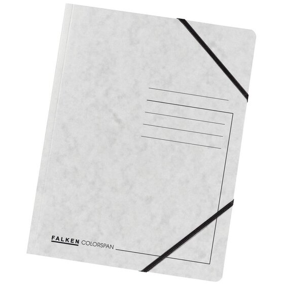 Falken Eckspanner A4 Colorspan - intensiv weiß, Karton 355 g/qm