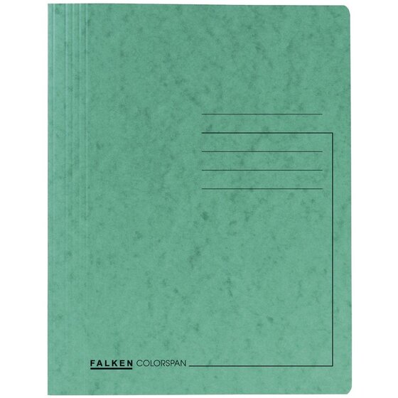 Falken Schnellhefter - A4, 250 Blatt, Colorspankarton, dunkelgrün