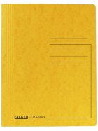 Falken Schnellhefter - A4, 250 Blatt, Colorspankarton, gelb