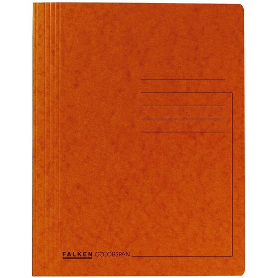Falken Schnellhefter - A4, 250 Blatt, Colorspankarton, orange