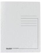 Falken Schnellhefter - A4, 250 Blatt, Colorspankarton, weiß