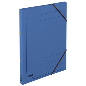 Falken Ringbuch Colorspankarton - A4, 2-Ring, Gummizug, blau