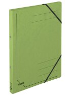 Falken Ringbuch Colorspankarton - A4, 2-Ring, Gummizug, grün